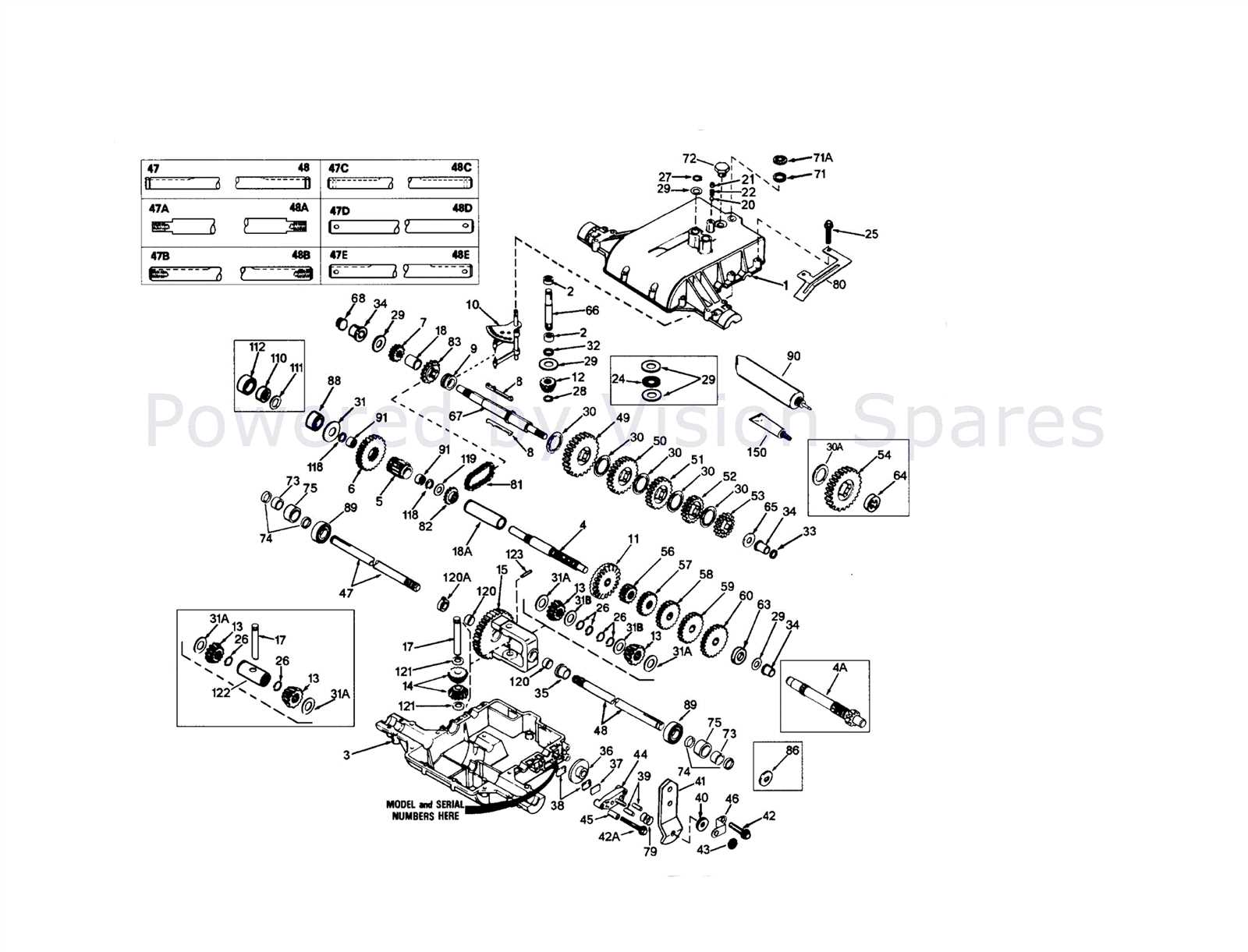 peerless gearbox parts diagram