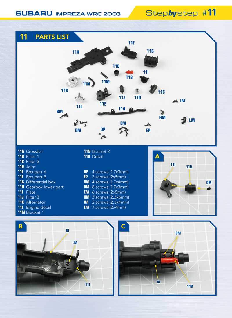 subaru engine parts diagram