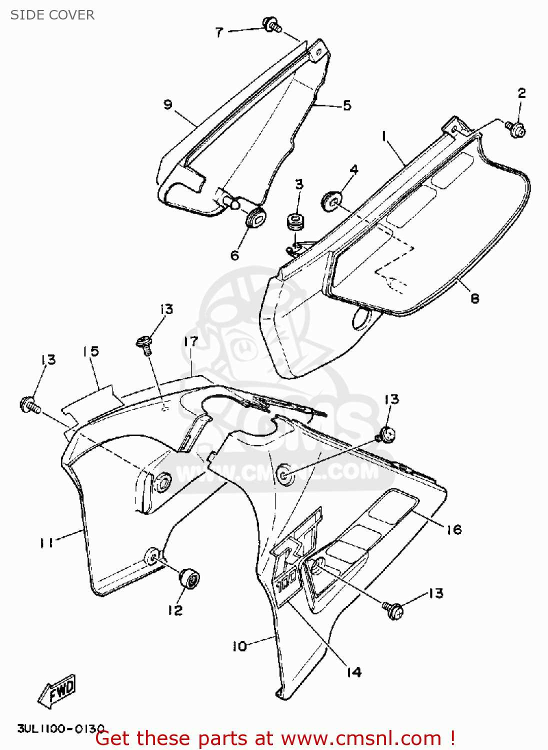 yamaha rt 100 parts diagram