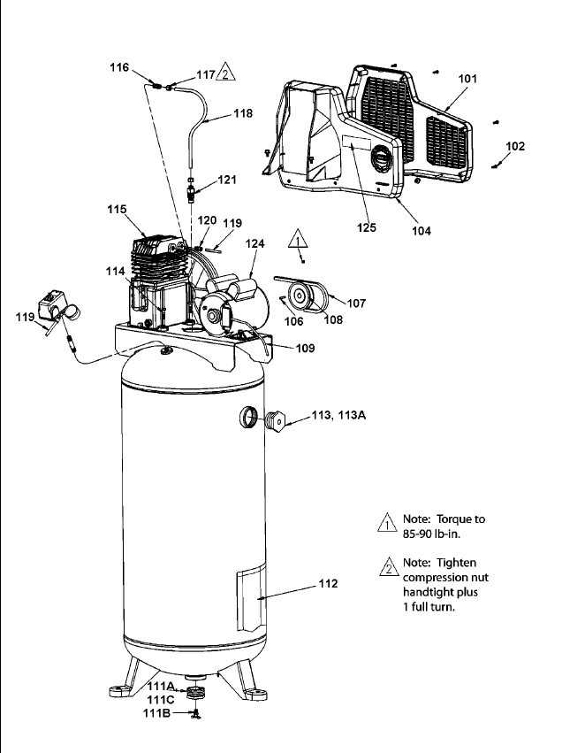 porter cable compressor parts diagram