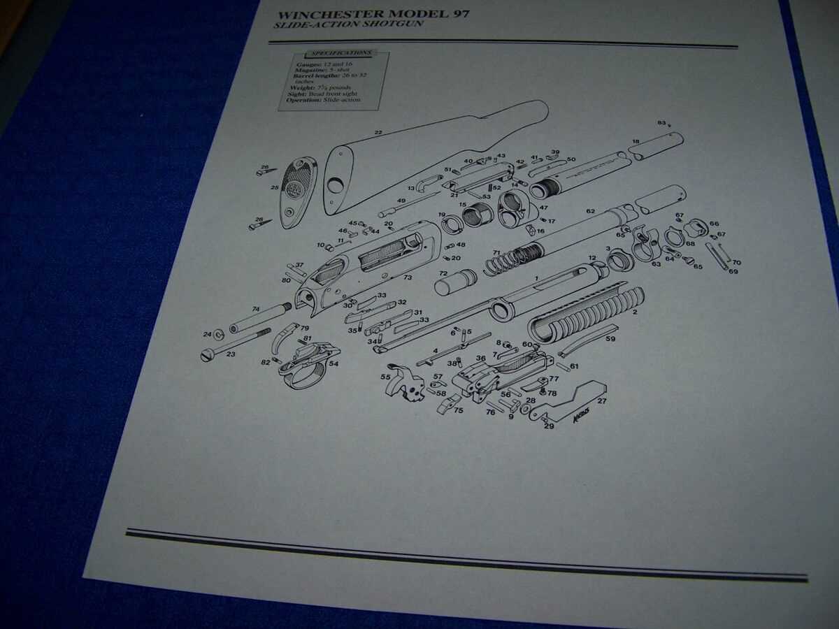 winchester model 97 parts diagram