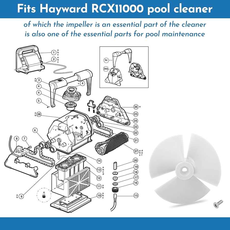 tiger shark pool cleaner parts diagram