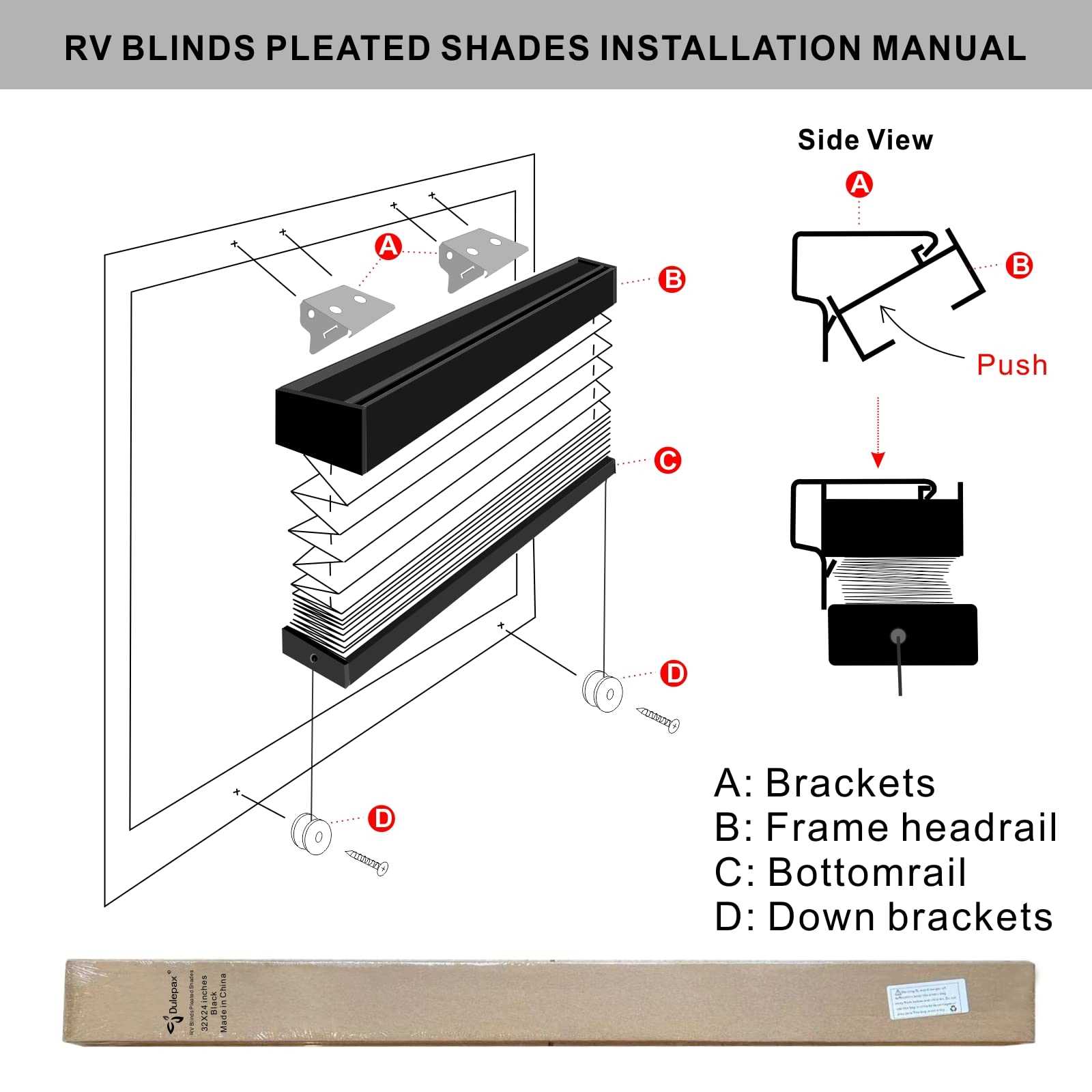 window blind parts diagram