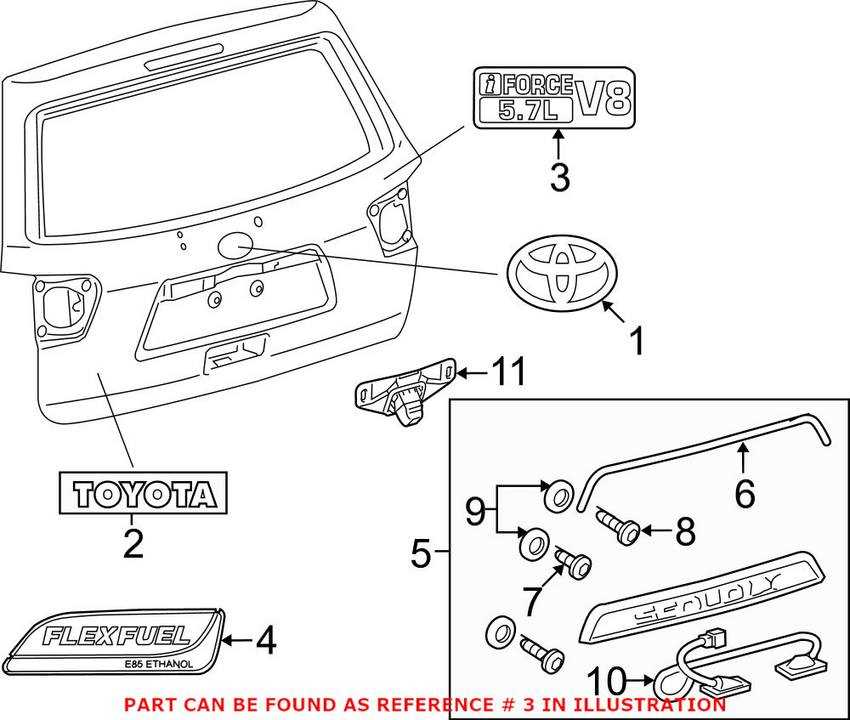 toyota sequoia parts diagram