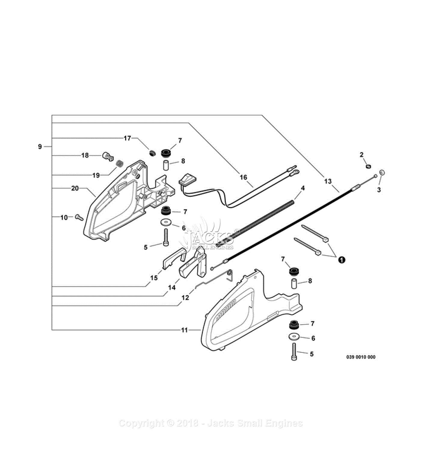 stihl 039 chainsaw parts diagram