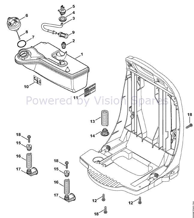 stihl backpack blower br 430 parts diagram