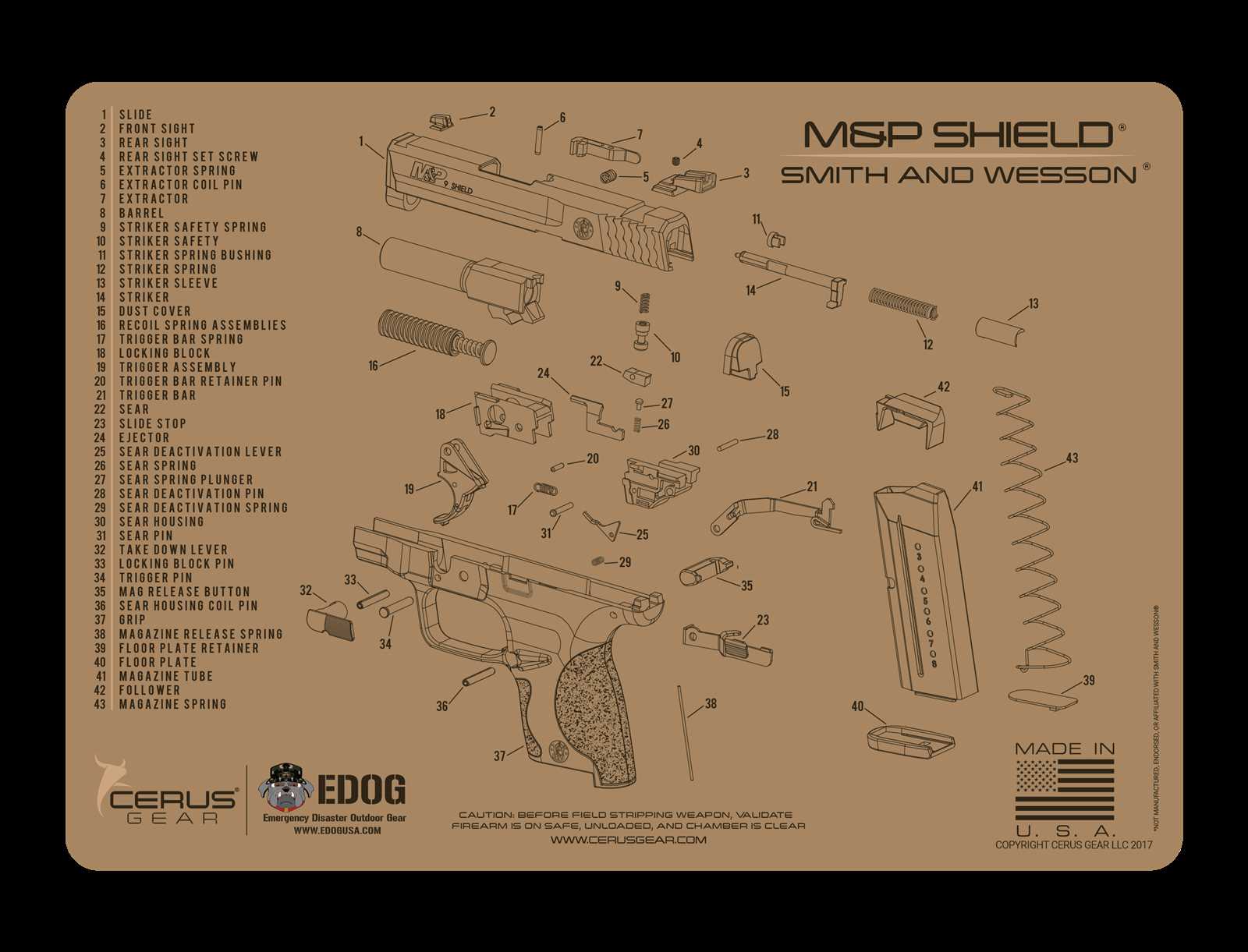 smith and wesson model 29 parts diagram