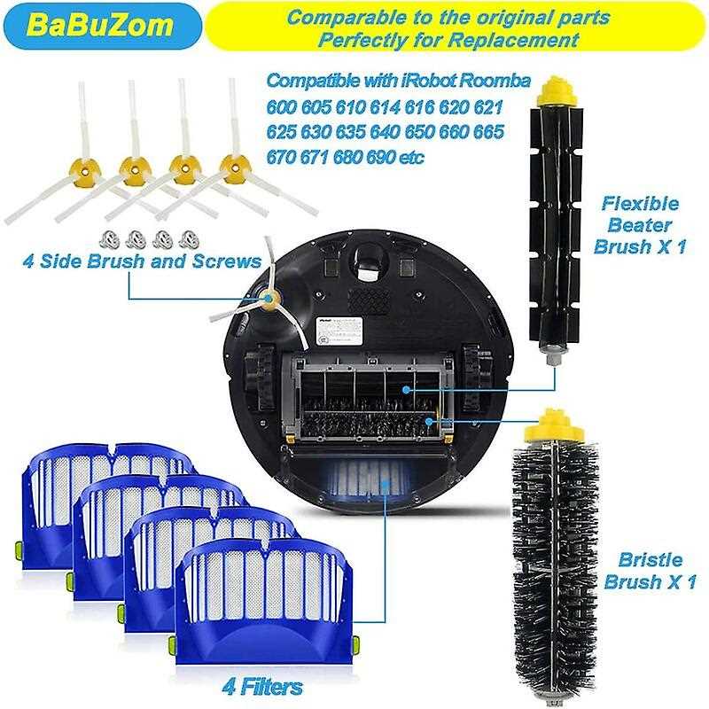 roomba parts diagram