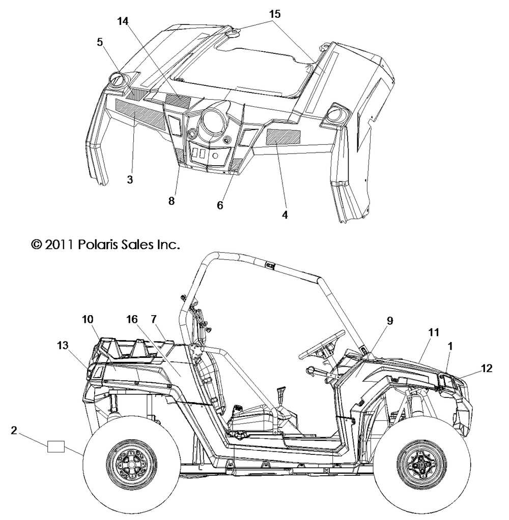 polaris rzr 800 parts diagram