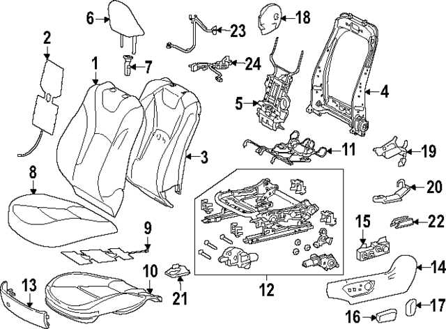 recliner mechanism recliner parts diagram