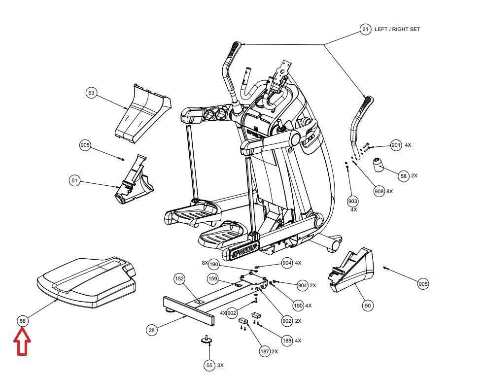 precor efx 885 parts diagram