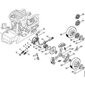 stihl 039 parts diagram