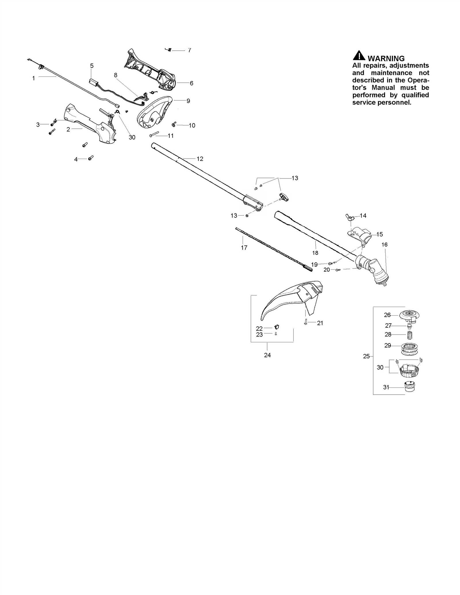 yardworks lawn mower parts diagram