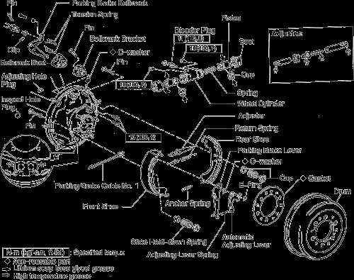 toyota brake parts diagram