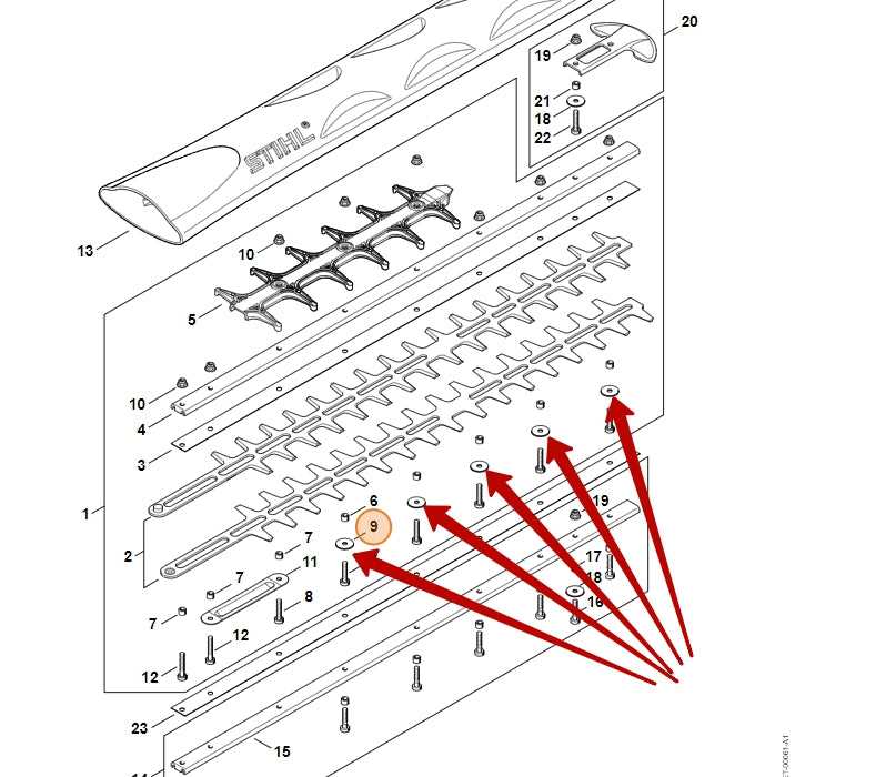 stihl hs45 hedge trimmer parts diagram