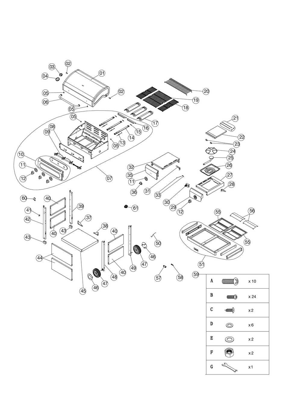 weber spirit e 210 parts diagram