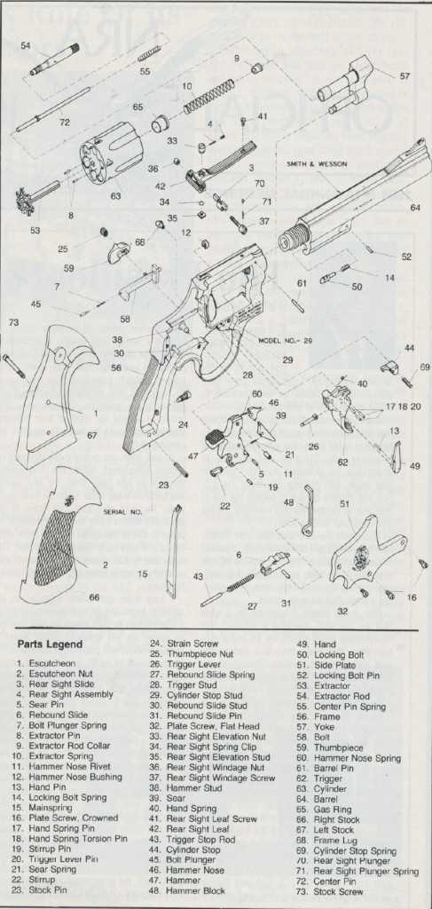 taurus model 66 parts diagram