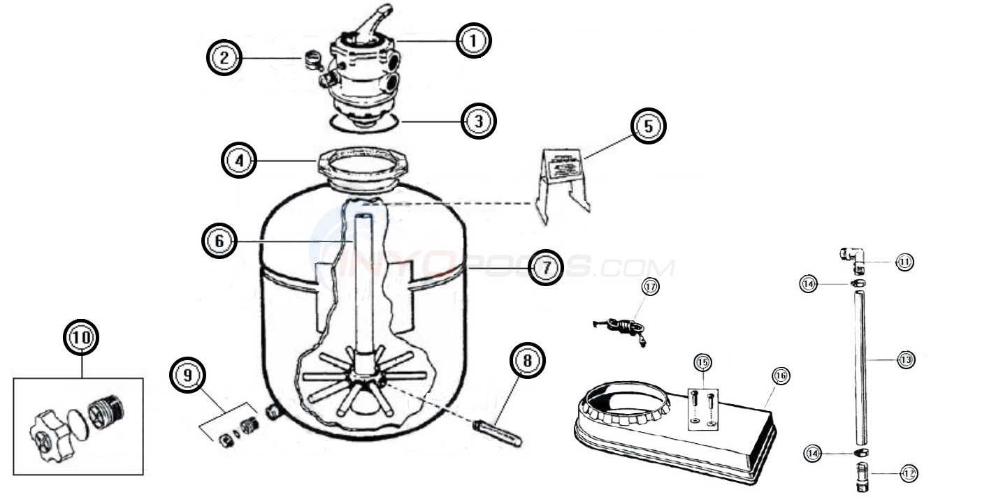 hayward sand filter parts diagram