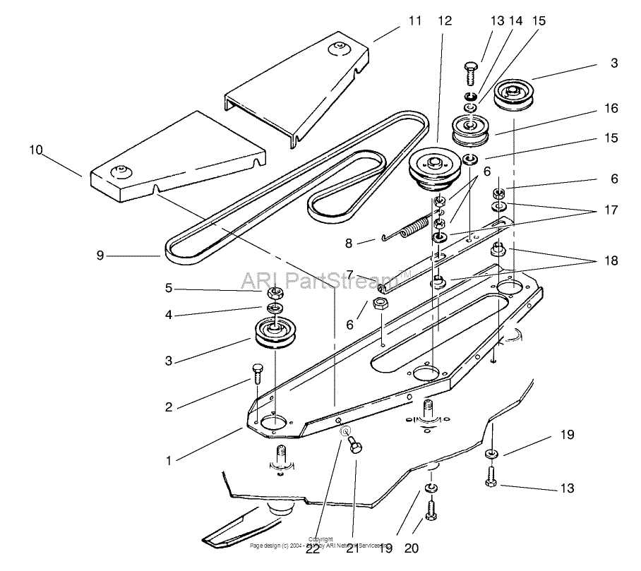 wheel horse 48 mower deck parts diagram