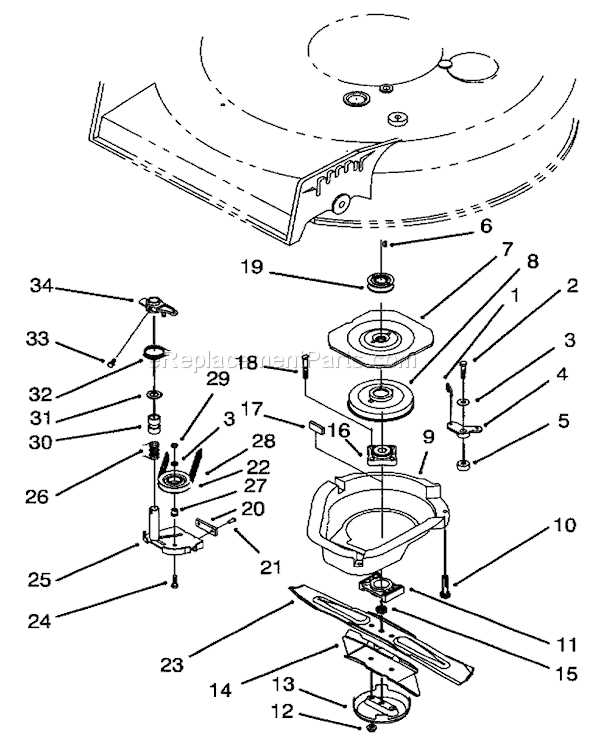 toro lawn mower diagram parts