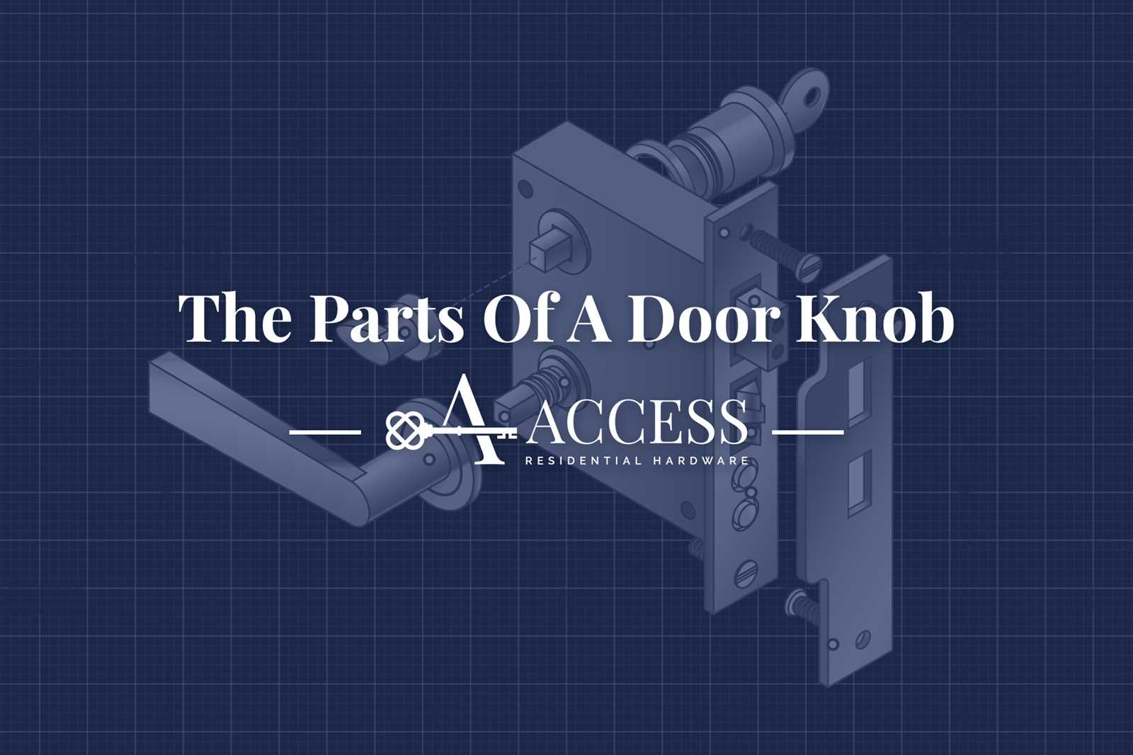 parts of door knob diagram