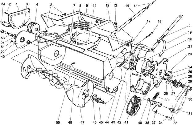 toro 524 snowblower parts diagram