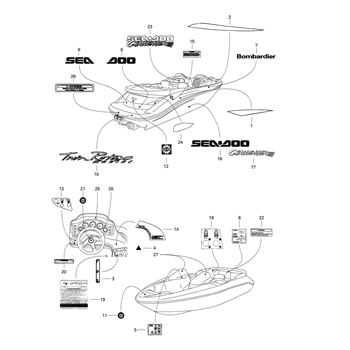 sea doo jet ski parts diagram