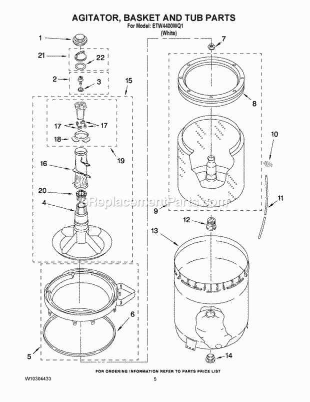 washer diagram parts