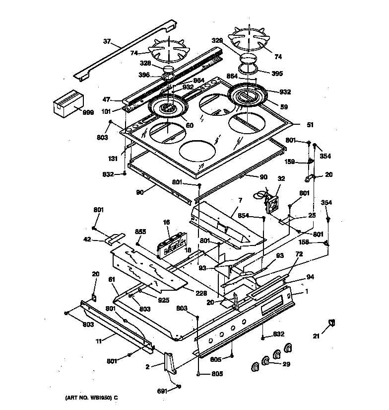 u.s. range parts diagram