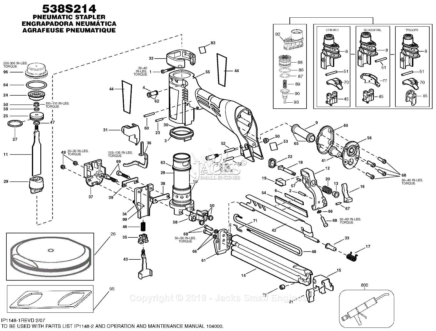 simple stapler parts diagram