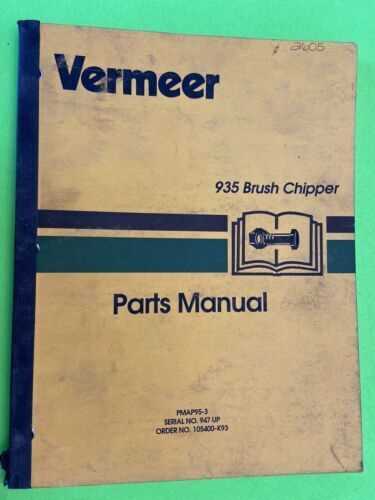 vermeer bc625a parts diagram