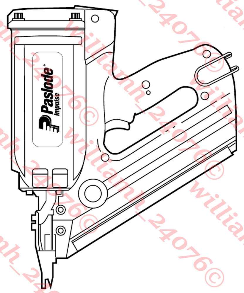 paslode nailer parts diagram