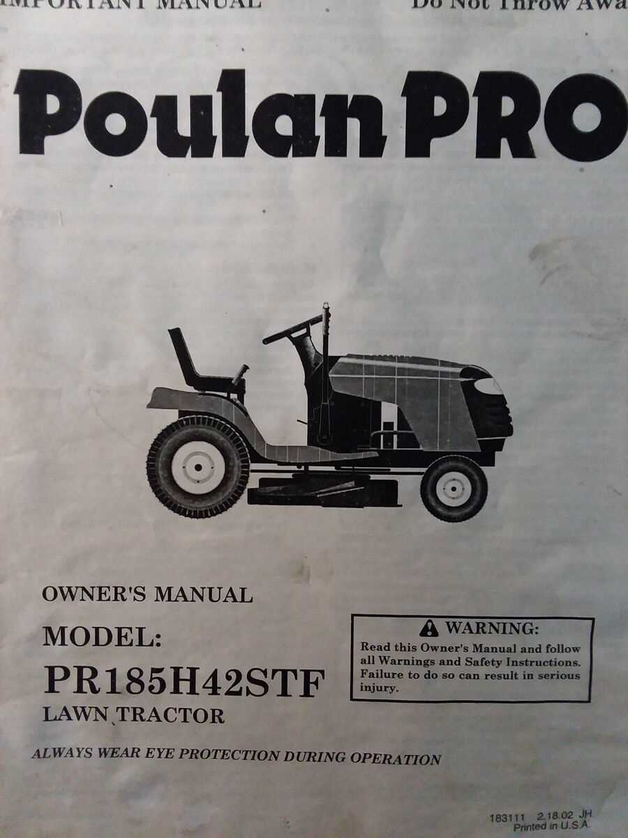 poulan riding lawn mower parts diagram