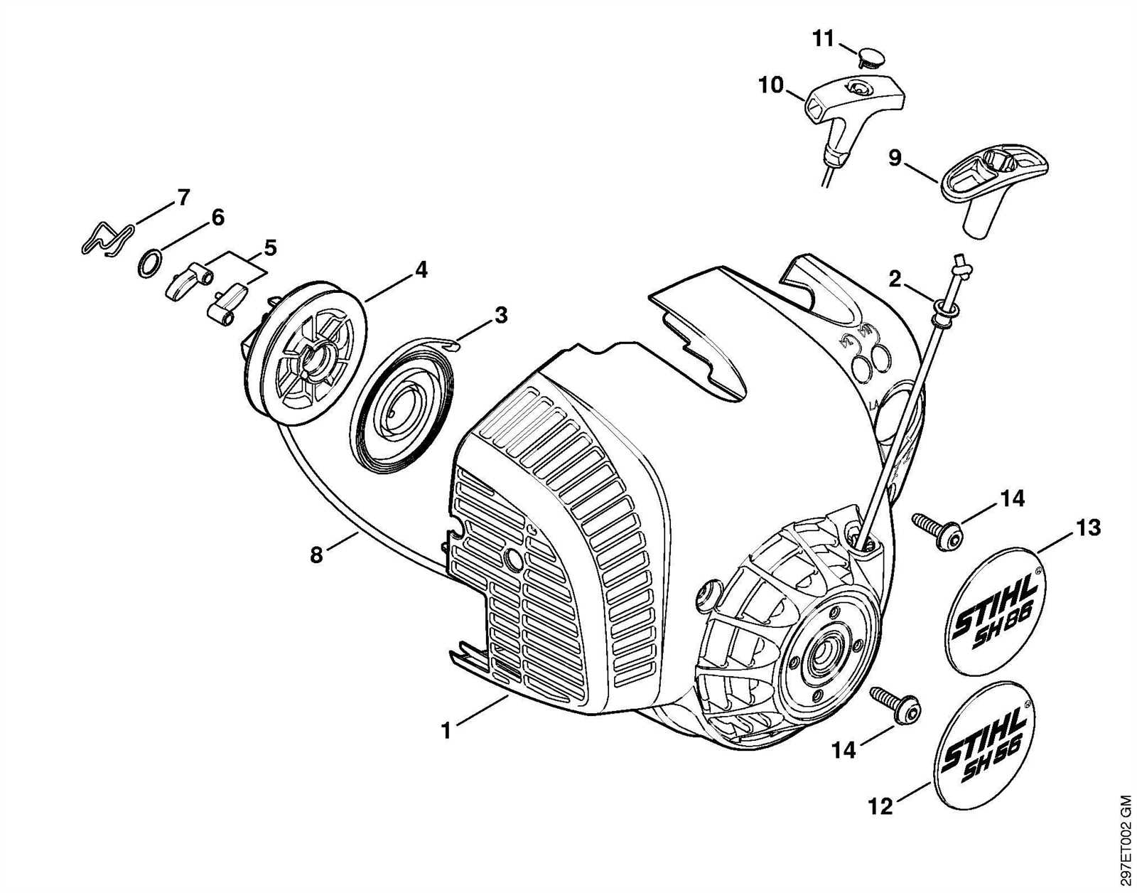 stihl bg 75 parts diagram