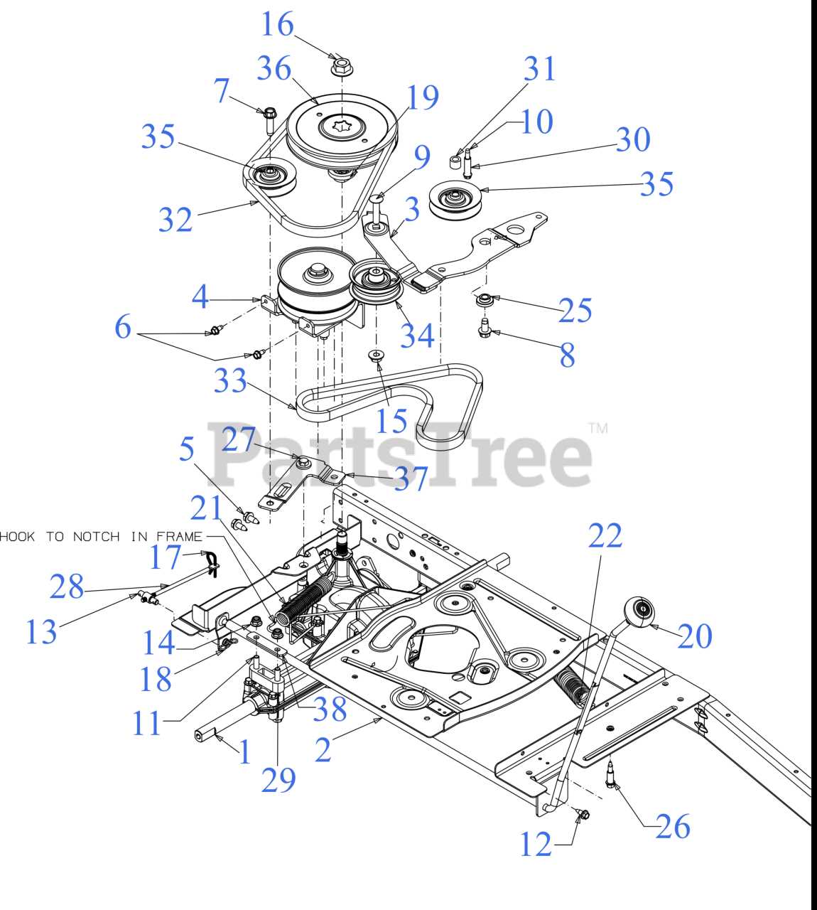 troy bilt riding lawn mower parts diagram