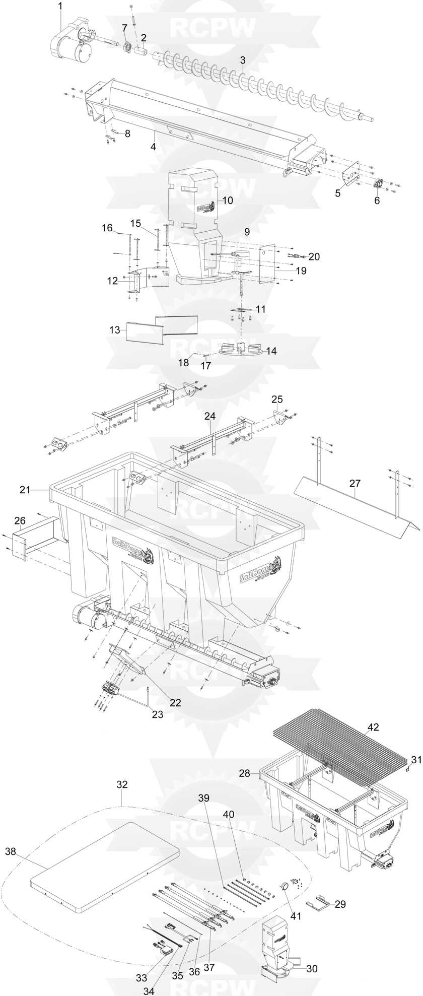 saltdogg salt spreader parts diagram