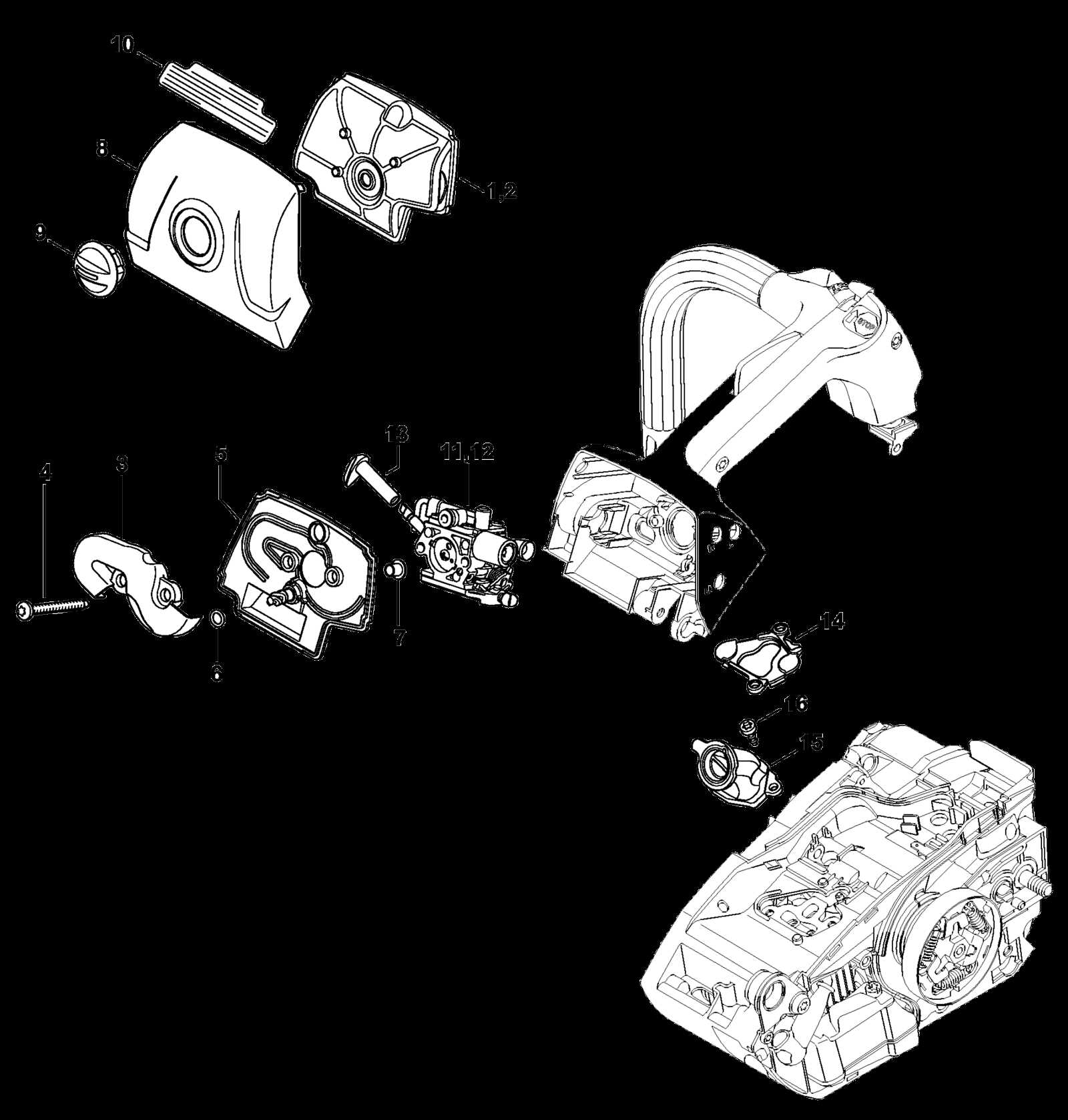 stihl ms 150 tc parts diagram