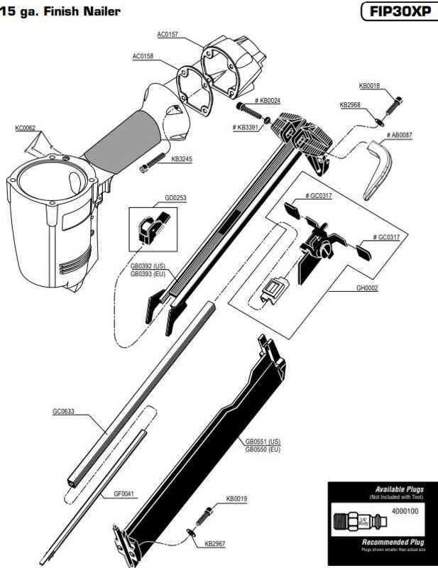 senco finishpro 35 parts diagram