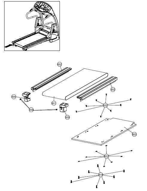 treadmill parts diagram