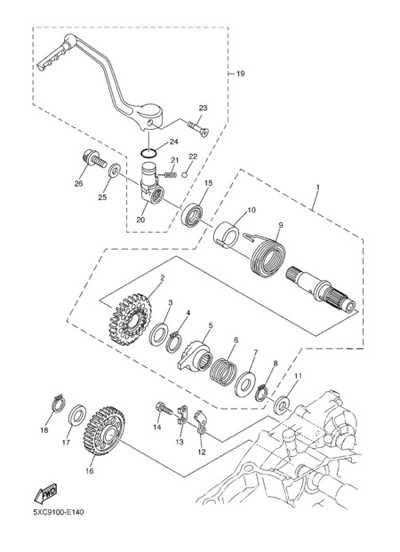 yamaha yz250f parts diagram