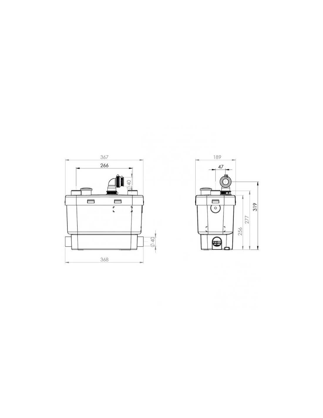 sanivite 3 parts diagram