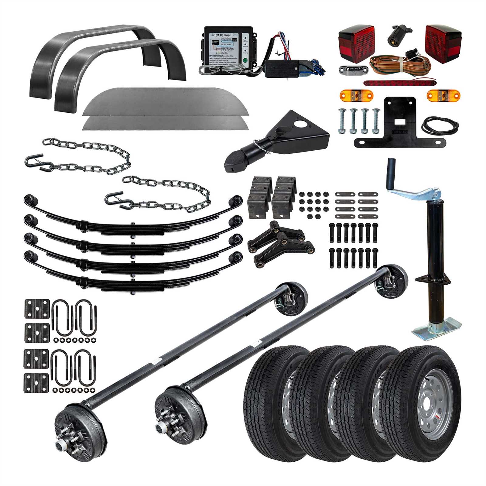 trailer chassis parts diagram