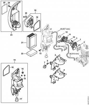 stihl br 350 parts diagram