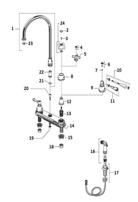 sink sprayer parts diagram