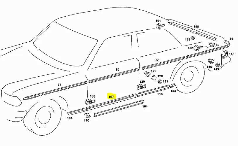 w123 parts diagram