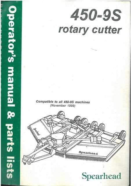 rotary cutter parts diagram