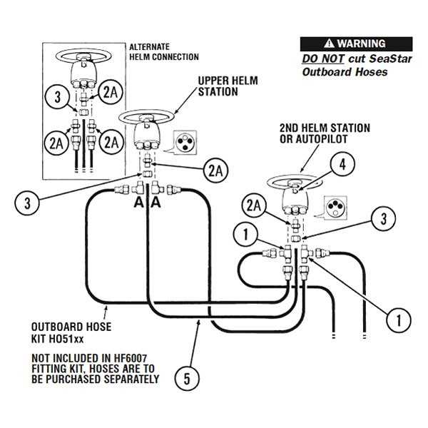 seastar hydraulic steering parts diagram