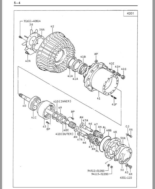 transmission toyota forklift parts diagram