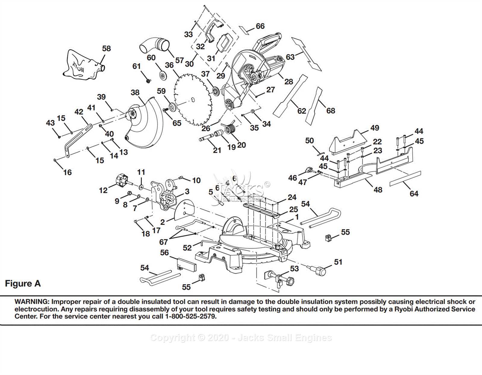 ryobi electric chainsaw parts diagram