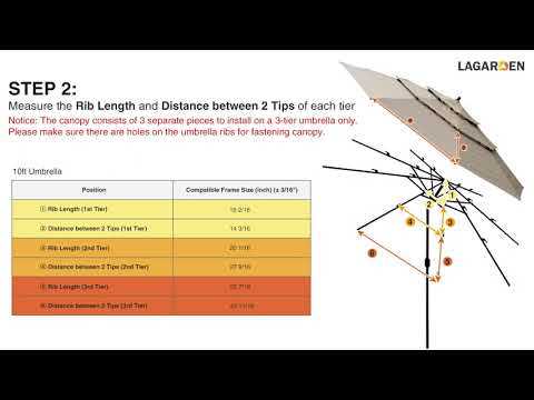 patio umbrella parts diagram